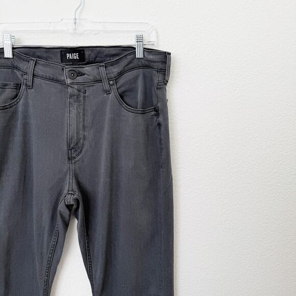[Paige] Transcend Federal Slim Straight Burnham Gray Denim Jeans Stretch 36 x 32 - Picture 8 of 11